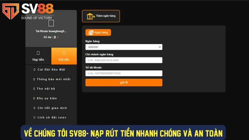 Nạp rút tiền nhanh chóng tại cổng game