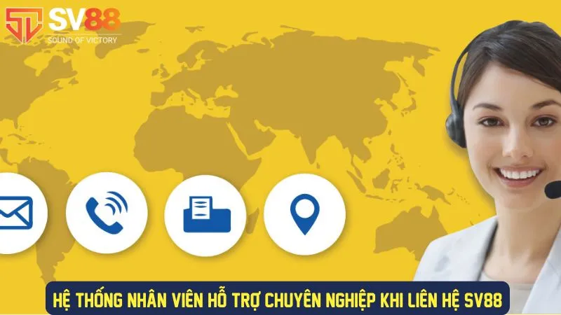 Nhân viên hỗ trợ chuyên nghiệp tại SV88